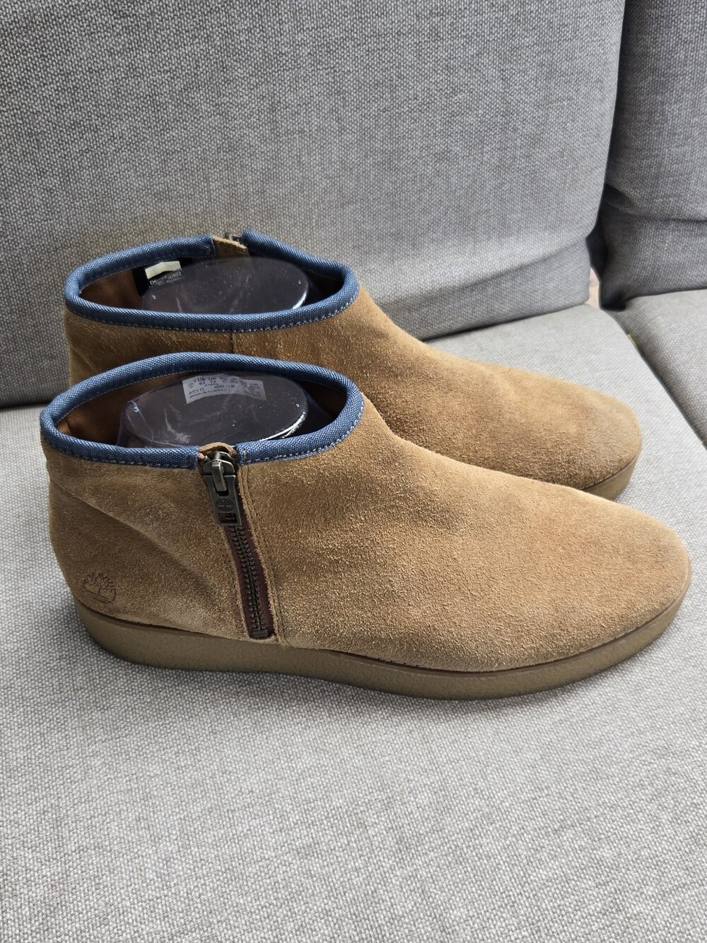 Timberland Paxton Hill Suede Ankle Boots in Brown with Side Zip